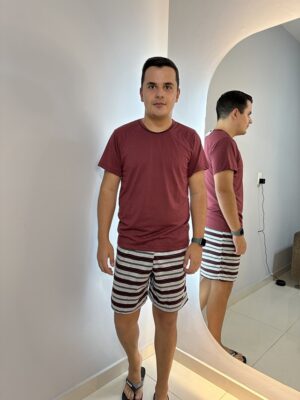 Pijama Masculino Vinho