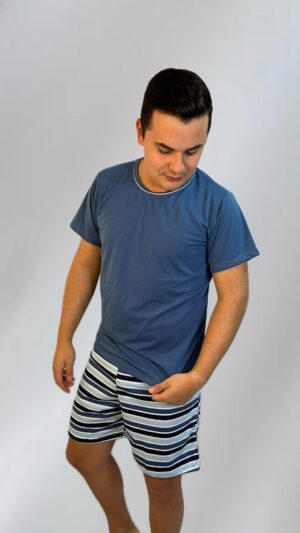 Pijama Masculino Azul Claro