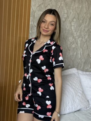 Pijama Maíra Corações