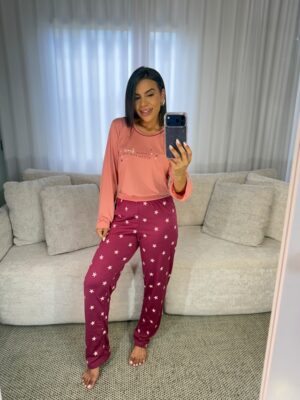 Pijama longo coisas boas estão por vir