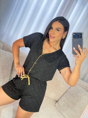 Pijama americano poá