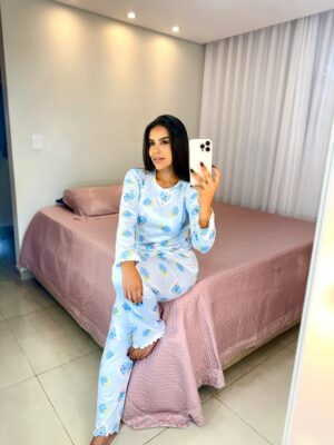 Pijama longo Stitch