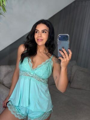 Baby doll luxo verde