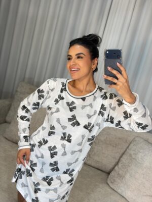 Camisola manga longa laço