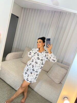 Camisola manga longa laço